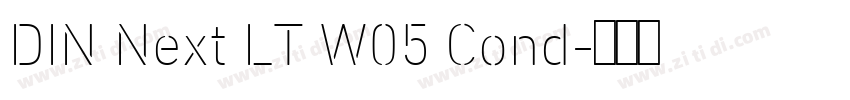 DIN Next LT W05 Cond字体转换